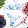 Conjunto bikini Tie Dye Cortina Azul