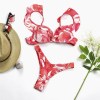 Conjunto bikini Tie Dye Di Vermelho