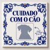 Azulejo Cuidado Com O Cão