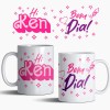 Caneca Bom Dia Barbie/Ken