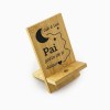 Suporte para telemóvel em bambu Padrinho até à lua