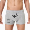 Boxer Homem Esfrega magia