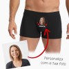 Boxer Homem Foto e Nome Personalizado