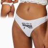 Cueca Tanga Mulher Tua Língua Aqui