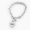 Pulseira aço Coração II