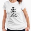 Tshirt Senhora Keep Calm Usa a Máscara