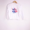 Sweater s/capuz | 7/8 anos | C/ nome Lara | Branca