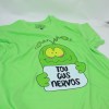 Estampa Impressa T-shirt Tou Cus Nervos