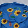 Estampa Impressa Sweater Azul Turquesa L