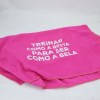 Estampa Impressa Toalha Ginásio Rosa Treinar