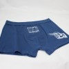 Estampa Impressa Boxer Azul Petróleo S-M