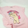 Estampa Impressa T-shirt Cintada Rosa M