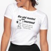 Tshirt Senhora Tentei Ser Normal Snoopy