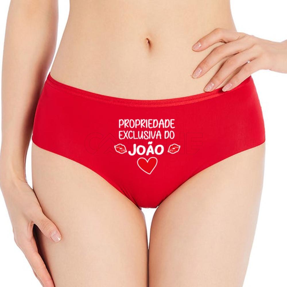 Cueca Tanga Mulher Propriedade Personalizada com Foto - CAPICHE