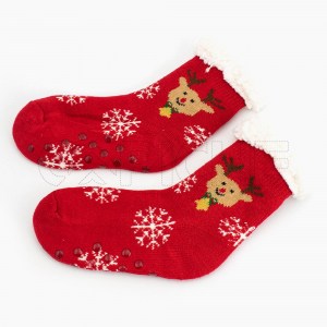 Meia pantufa Natal Red