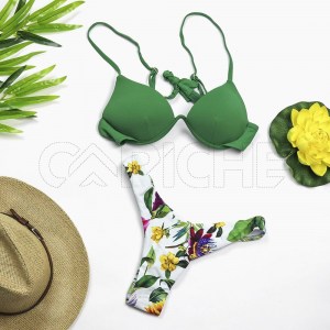Conjunto bikini Push Up Verde