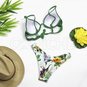 Conjunto bikini Push Up Verde
