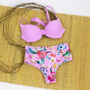 Bikini Alto Solitude Rosa