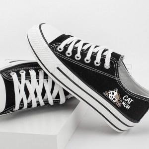 Sapatilha Personalizada Preta Cat Mom