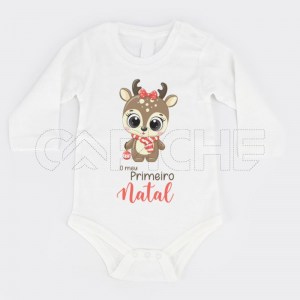 Body para Bebé Meu Primeiro Natal
