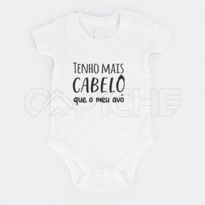 Body para Bebé Mais Cabelo que o Avô