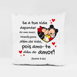 Almofada Amo-te Além do Amor
