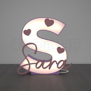 Candeeiro 3D Nomes