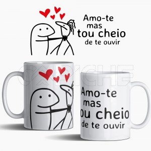Caneca flork Tou cheia/o de te ouvir