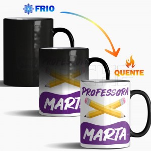 Caneca Mágica Professora Personalizável