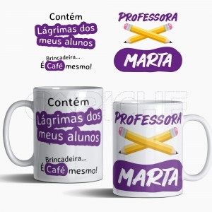 Caneca Professora Personalizável