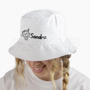 Chapéu Reversível Unicorn Diamante Branco
