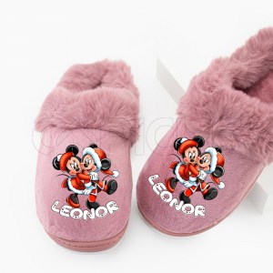 Chinelo Natal Mickey Minnie Personalizado