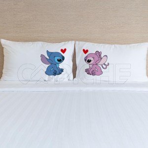 Conjunto de Fronhas Stitch & Angel