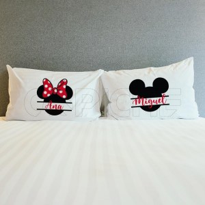 Fronhas Mickey & Minnie Nomes