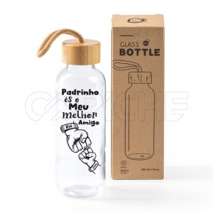 Garrafa de Vidro  Melhor Amigo