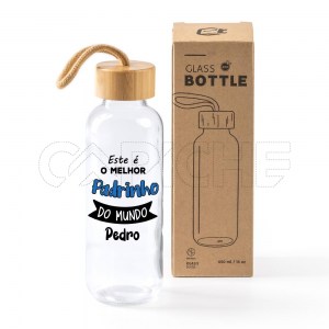 Garrafa de Vidro Este é ..