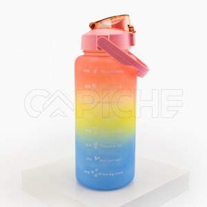 Garrafa água motivadora  2000ml color