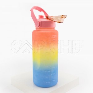 Garrafa água motivadora  2000ml color