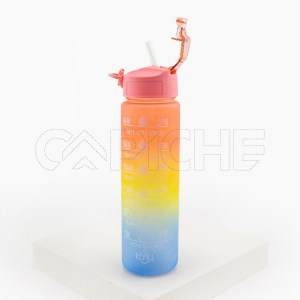 Garrafa água motivadora 900ml color