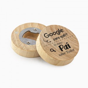 Abre-cápsulas em madeira Google encontra 