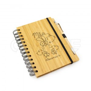 Caderno Bambu Mãe Galinha