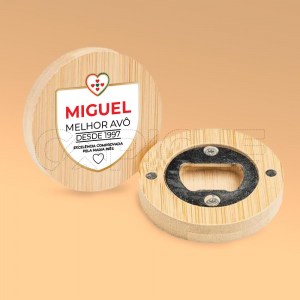 Abre-cápsulas Íman Bambu