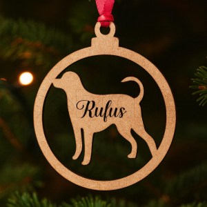 Pendente de natal Gato Cão