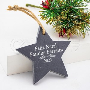 Enfeite Estrela Ardósia