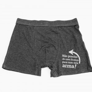 Boxer Homem Não Preciso de Licença