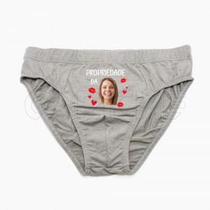 Cueca Homem Propriedade com Foto