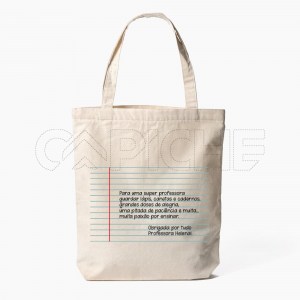Saco Tote Bag Professora