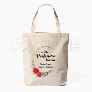 Saco Tote Bag Obrigado Professora