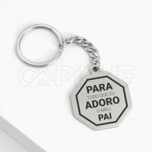 Porta chaves Stop  Personalizável