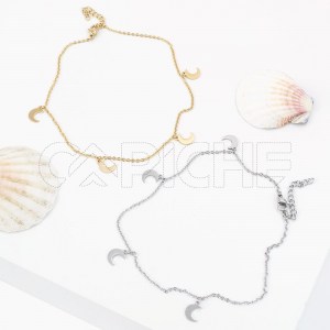 Pulseira em aço para pé Lua